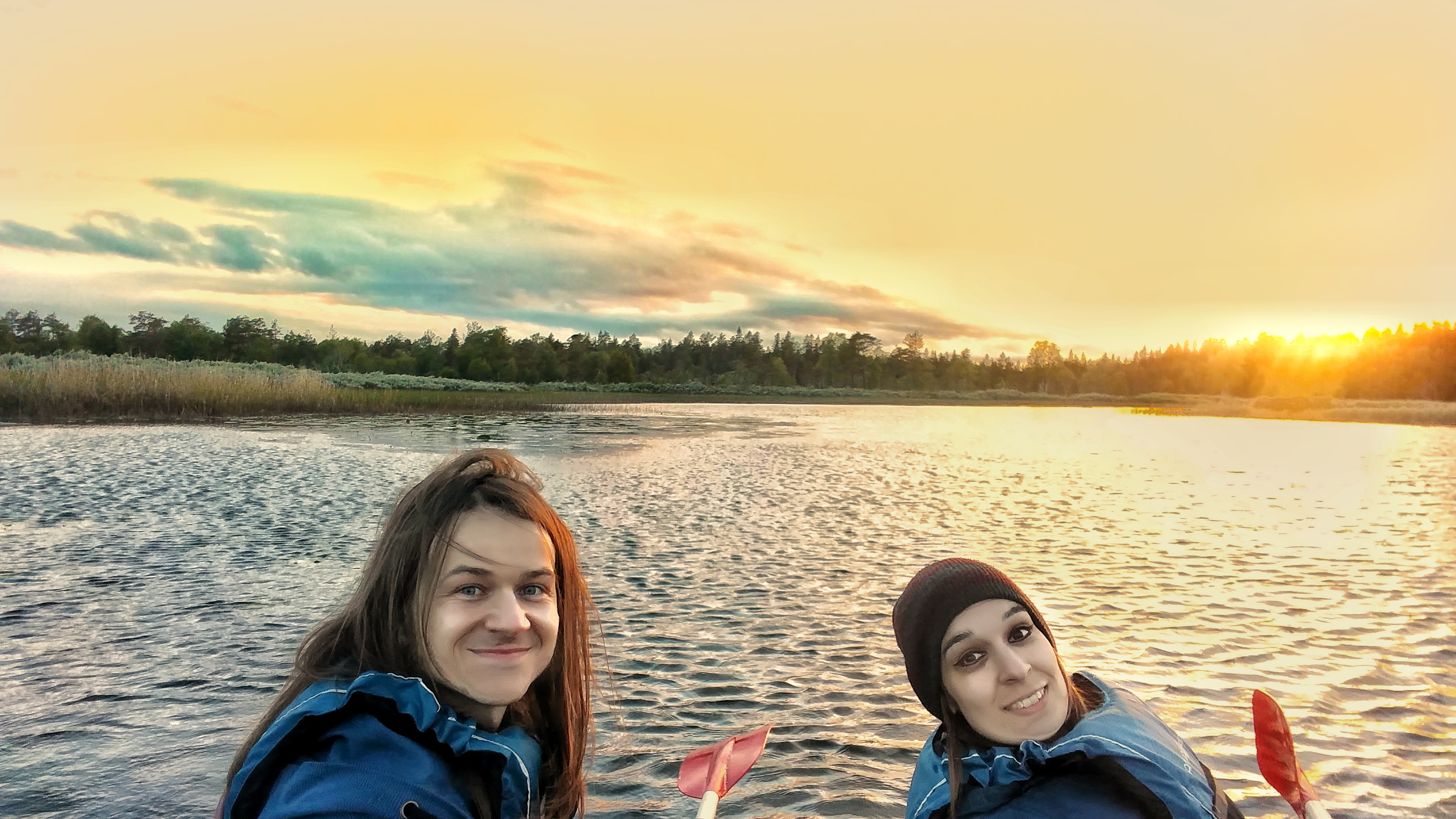 Sweden Beaver Kayak Sunset