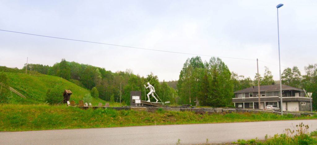 Frode Estil Skier Statue Lierne Norway