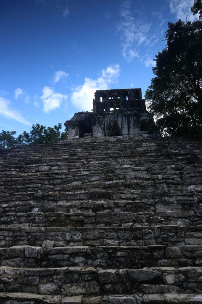 Templo de la Cruz at Palenque Mayan Ruins Mexico