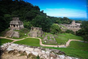 Palenque Mayan Ruins Mexico View from Templo de la Cruz