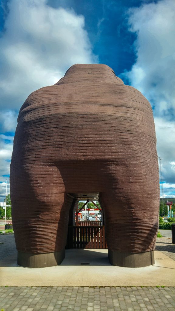The World's Largest Wooden Bear Rear Sveg Sweden