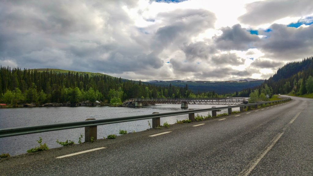 Vildmarksvägen Curved Bridge - Sweden's Wilderness Route