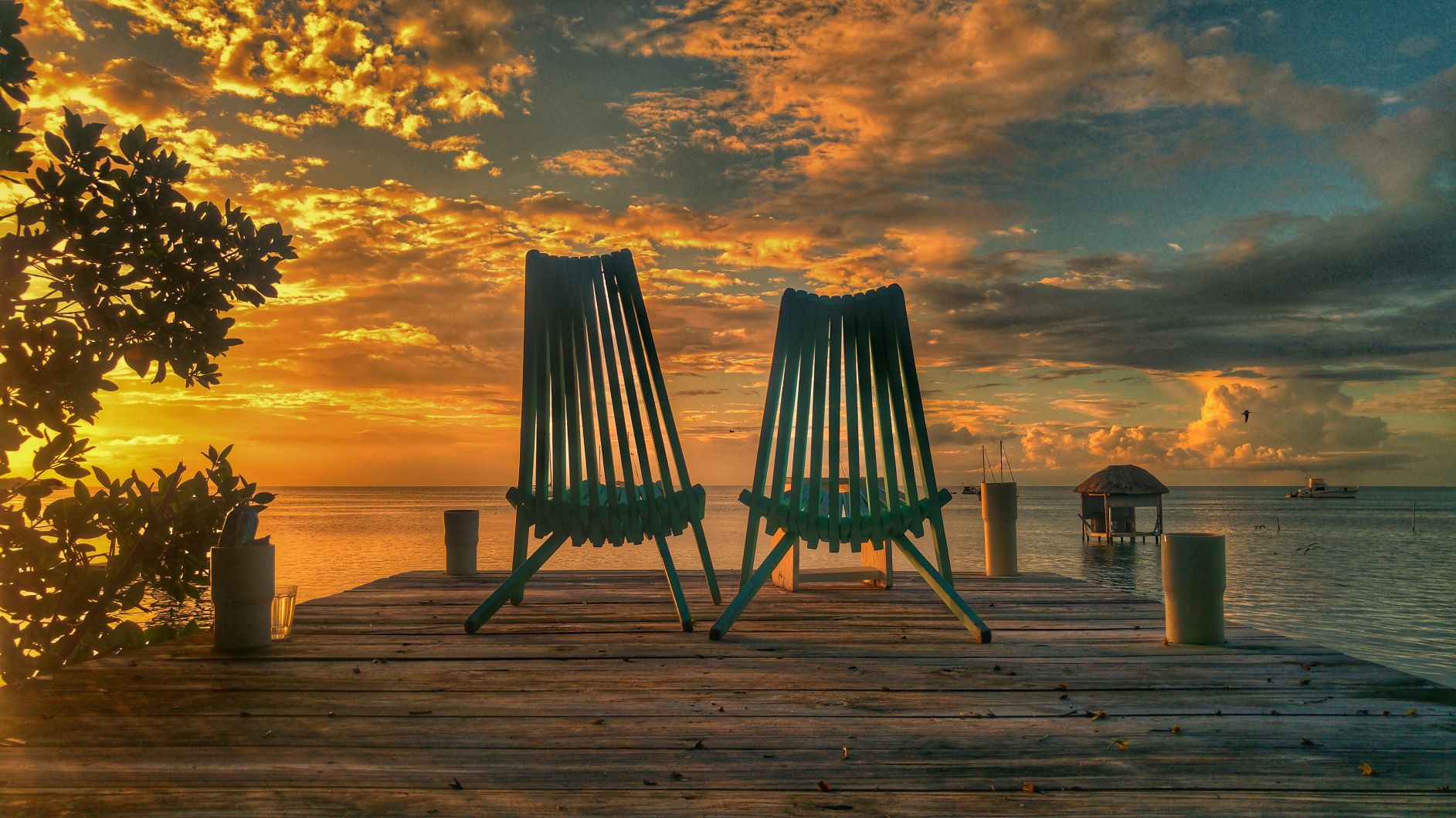 Caye Caulker Sunset Chairs