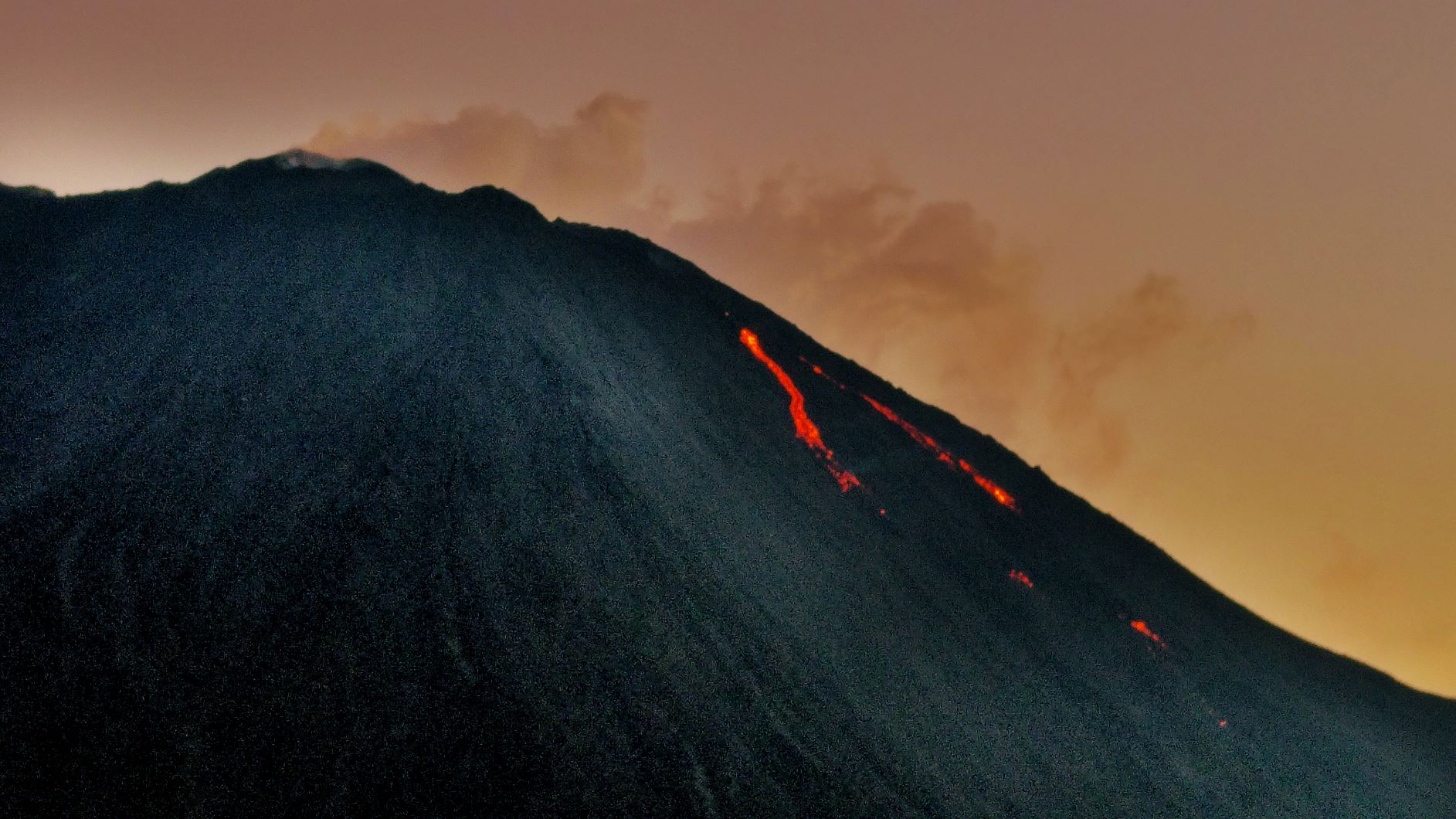 Volcano lava