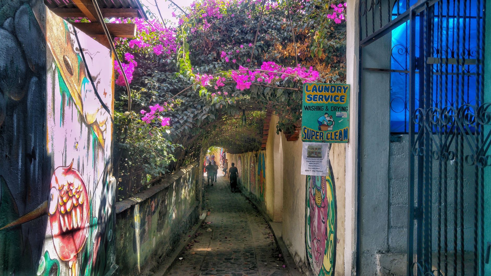 San Marco flowers walkway