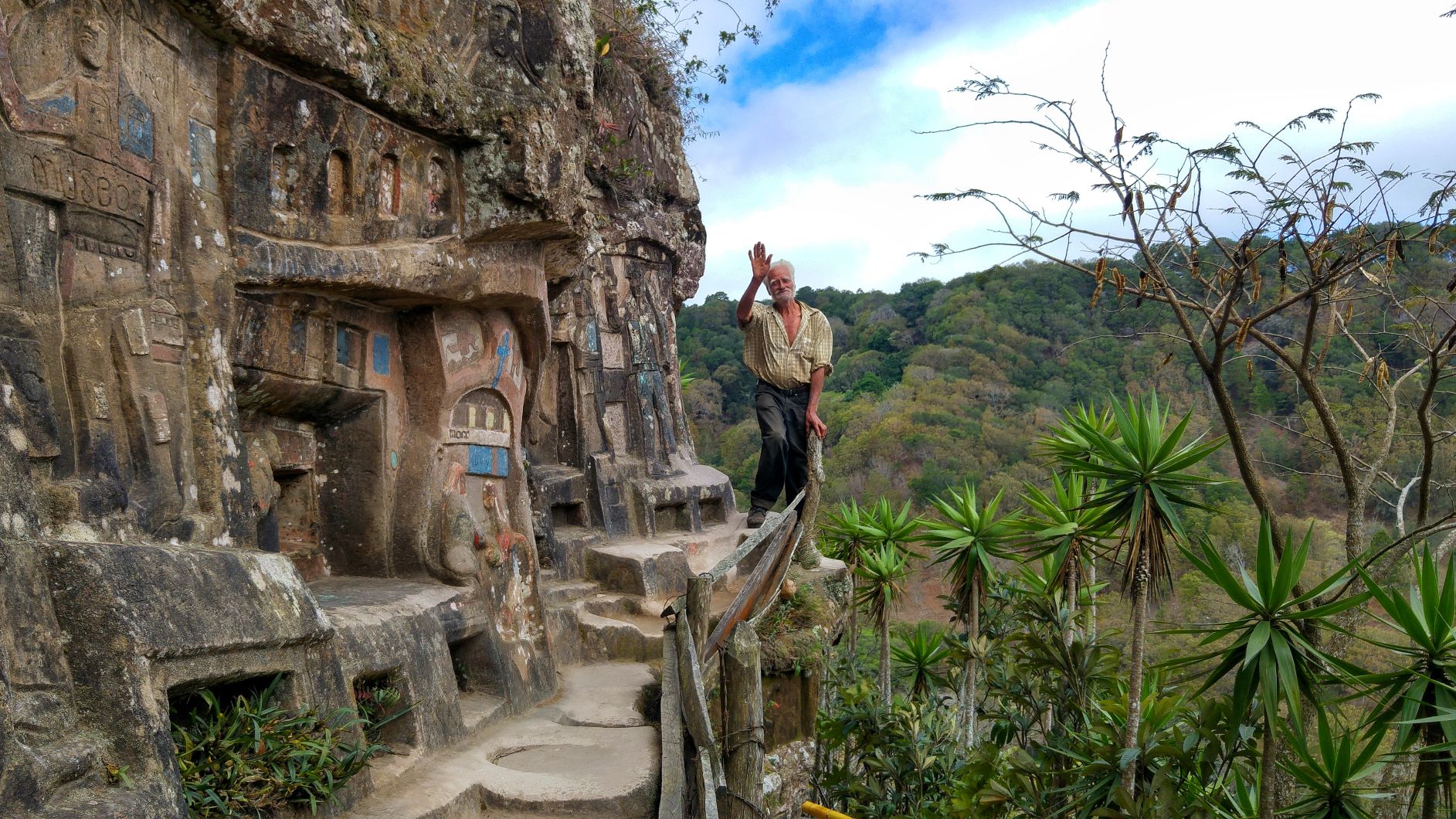 Nicaragua hermit rock art