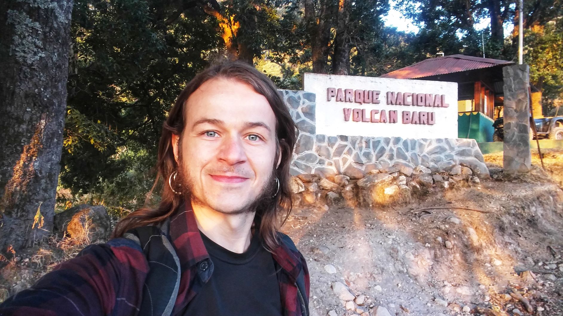 Baru Volcano National Park Entrance Sign