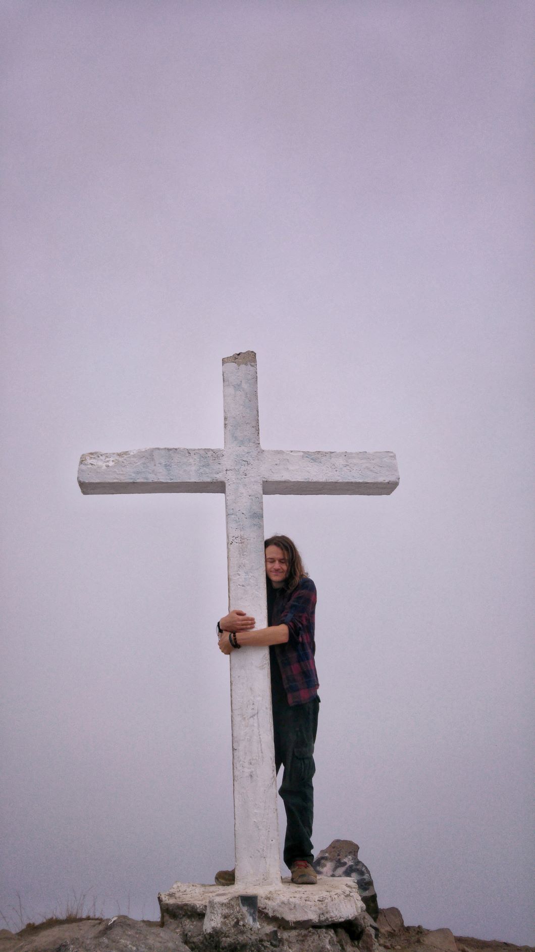 White Cross Top of Baru Volcano