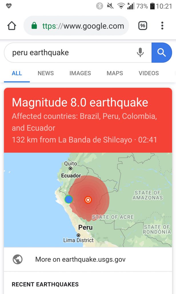 Peru Earthquake Magnitude