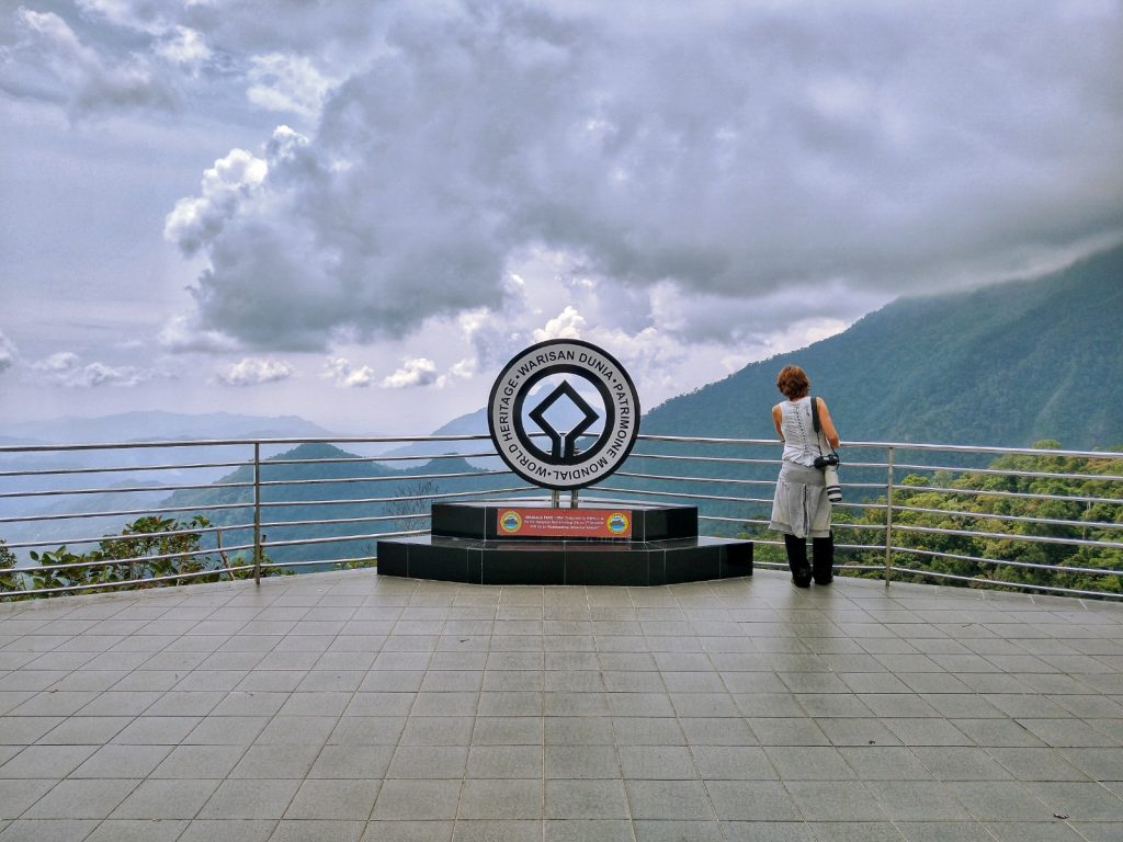 The UNESCO symbol at the Kiau Gap