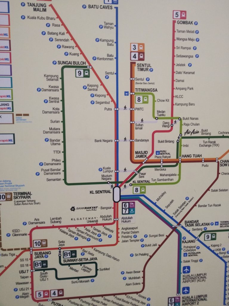 Kuala Lumpur Transport Map