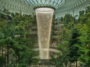 World's biggest indoor waterfall