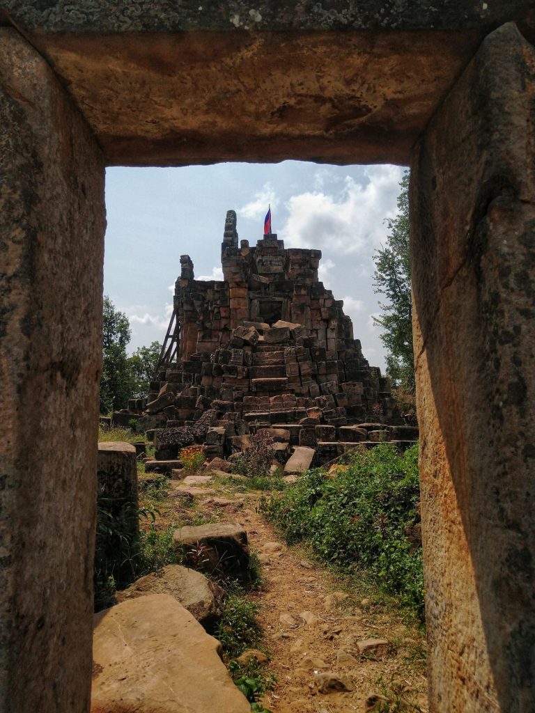 The remains of Ek Phnom Temple in Battambang