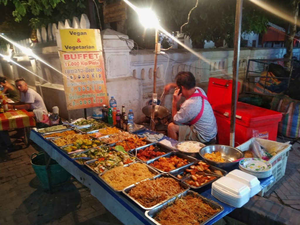Luang Prabang Night Market Vegan Food