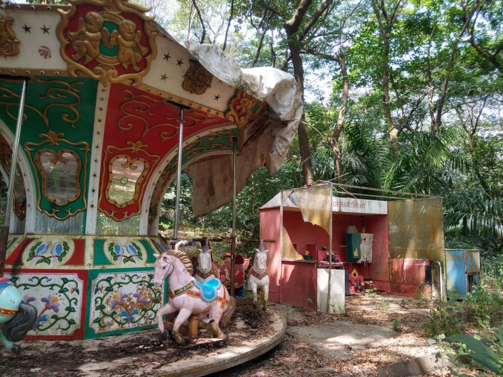 Abandoned Carousel Yangon Amusement Park