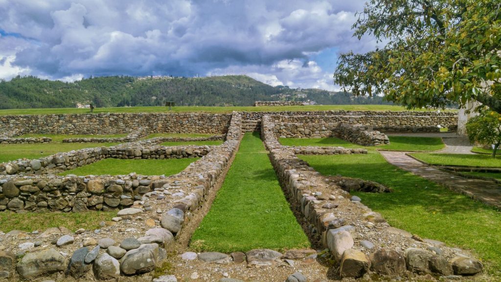 Inca stone wall ruins