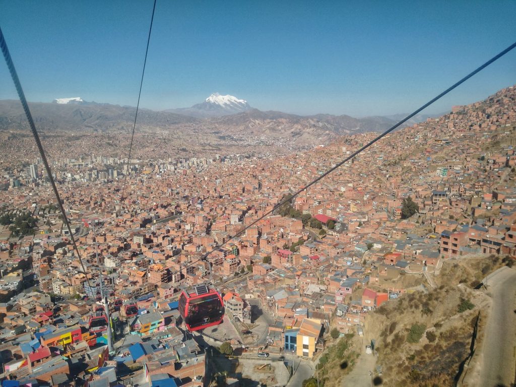 La Paz Bolivia Cable Car