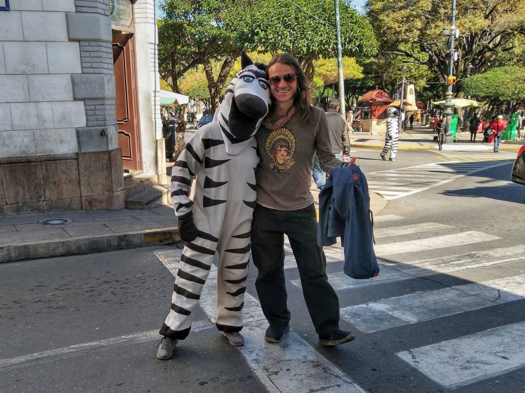 La Paz Cebritas Zebra Crossing in Bolivia